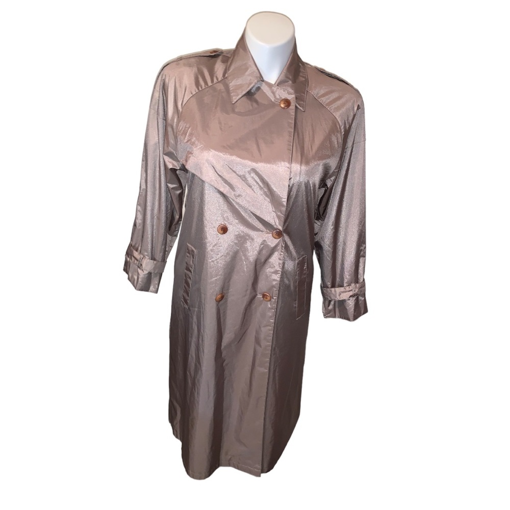 J. Gallery Petite Trench Coat Jacket, Size 5/6